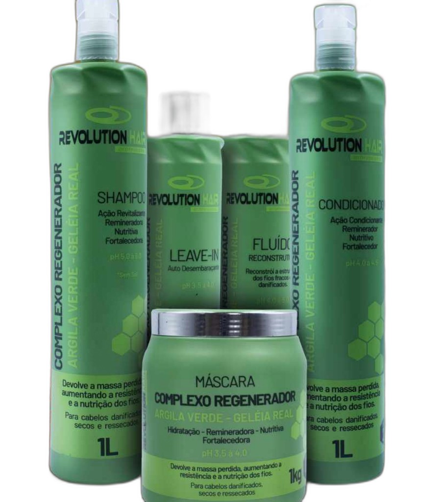 Kit Reconstrutor Argila Verde & Geléia Real Profissional